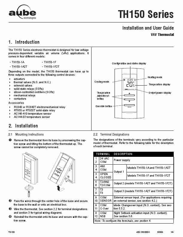 Aube Technologies Thermostat TH150 Series-page_pdf